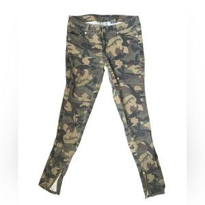 Army print skinny jeans